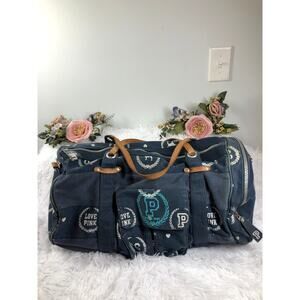 Victoria's Secret Pink Weekender Duffle Bag Y2K Vintage Barbiedoll